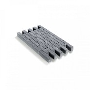 Getrommelde klinker waalformaat in-Line 20x5x6 Arduinblauw ~