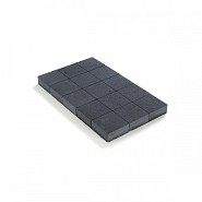 Ongetrommelde klinker zonder velling 15x15x6 Zwart ~