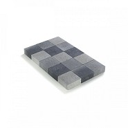 Ongetrommelde klinker zonder velling 15x15x6 Grijs-Zwart ~