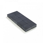 Ongetrommelde klinker zonder velling 20x20x6 Zwart ~