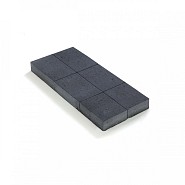 Ongetrommelde klinker zonder velling 20x30x6 Zwart ~