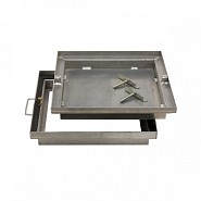 Aluminium Betegelingsdeksel buitenafm 49x49 cm ~