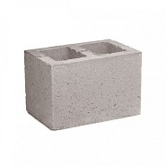 Zichtbetonblok Grijs 29x19x19 cm hol - Benor 8/1.6 ~