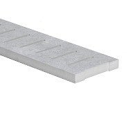 Keramisch rooster 50x13.3 cm dikte 20 mm met verticale gleuven ~