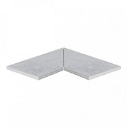 Keramiek 20 mm binnenhoek uit 2 stukken 60x30 cm rechte zijde met 2 vellingkanten ~