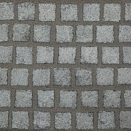 Donker grijs graniet G654 kinderkoppen 10x10x8 cm. (8,5 m²) ~