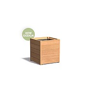 Garapa hardhouten bloembak (LxBxH) 60x60x62.7 cm. ~