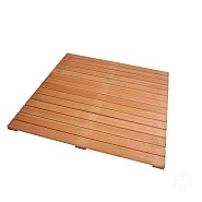 Bangkirai tuintegel 14/3L 15mm 30x1000x1000mm ribbel bc ~