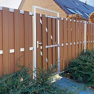 WPC-bruin FSC tuinscherm 