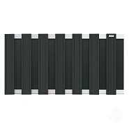 Wpc-Antraciet Fsc Tuinscherm Design Recht 39X1800X930 mm ALU LIGGERS~