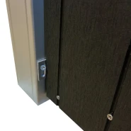 Aluminium beslagset hoek (tbv tuinschermen) 6 stuks in blisterverpakking bc ~