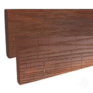 Eva-Last Ipé FSC afdekprofiel 11x71x2200mm houtnerf/gevlamd bc ~