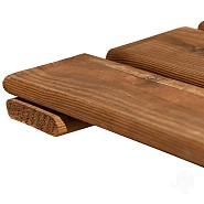 Grenen FSC tuintegel 8/3L 11mm 22x500x500mm glad [bruin geimpregneerd] bc ~