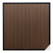 Elephant schutting Stripes houtcomposiet 180x180 cm Natural Dark Brown ~