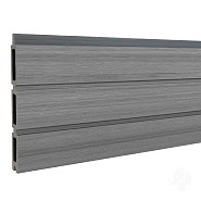 Elephant lamel triple Rhombus houtcomposiet FSC 20x141x1800mm (6 stuks) co-ex natural grey ~