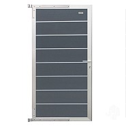 Elephant tuindeur Modular Evo houtcomposiet 90x174 cm Rock Grey, alu beslag ~