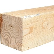 Douglas PEFC paal geschaafd zonder punt 90x90x3000mm glad bc ~