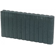 Rondoband mini palissade zwart 50x25x6 cm. ~
