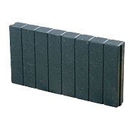 Quadroband mini palissade zwart 50x25x6 cm. ~