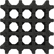 Aqua-draintegel 30x30x8 cm. Nero ~