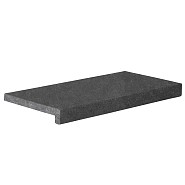Zwembadrand Vietnam Black 60x30x5/2,5cm. Riven 90º kant ~