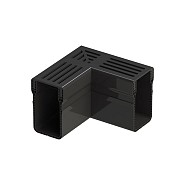 Gardendrain Black Grating Corner 10/10 cm. ~