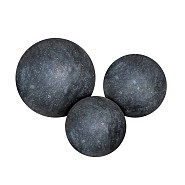 Set bollen Black granite, gepolijst Ø 45, 35 en 25 cm~