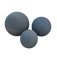 Set bollen Black granite gebouchardeerd Ø 45, 35 en 25 cm~