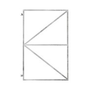 Stalen deurframe 100x155 universeel incl. duimen~
