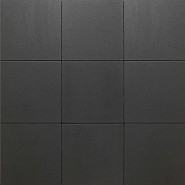 Tuintegel 50x50x5 cm zwart minifacet ~