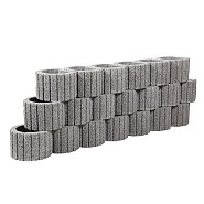 Cirkelflor mini grijs 30x20x20 cm. ~