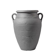 ANTIQUE amphora 90 liter antraciet plantenpot * ~