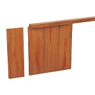 Azobe Hardhouten geschaafde damwand 3,0x20,0x200 cm (werkend 18,5 cm). ~