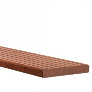 Hardhouten enkelzijdig geprofileerd dekdeel, 2,5x14,5x305 cm. (uitlopend 2025) ~