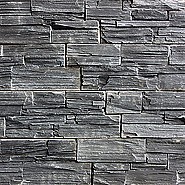 Black Slate steenstrip 60x15x2-3,5 cm. ~