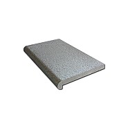 Donker grijs graniet G654 randtegel gevlamd type F recht 50x30x5/3 cm. ~