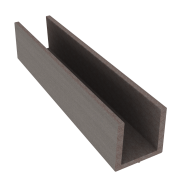 Dual Straight Groot U-profiel 202x4x5,5 cm Wenge Brown (tbv lamelafsluiting) OP=OP