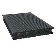 Dual Straight holle plank fijn-grof geribbeld 400x16,2x2,8 cm Graphite Black ~