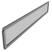 Dual Straight Deco PMMA Transparant 30x200x0,6 cm Stone Grey ~