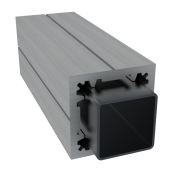 Dual Straight composiet poortpaal 300x9x9 cm Stone Grey ~