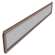 Dual Straight Kit Deco PMMA Opaque 200x30x0,6 cm Tropical Brown ~