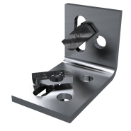 Dual Straight multihoek 6x4x0,4 cm tbv aluminium onderconstructie ~