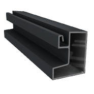 Dual Straight onderprofiel aluminium