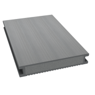 Dual Straight gevulde plank 400x16,2x2,8 cm fijn geribbeld Stone Grey ~