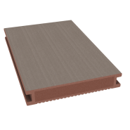 Dual Straight gevulde plank 400x16,2x2,8 cm fijn geribbeld Tropical Brown ~