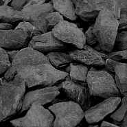 Basalt brokjes 50-80 mm. - 0,5 m³ BigBag á 800 kg.~