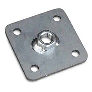 Stelplaat M16 10x10 cm. ~
