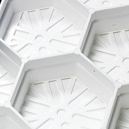 Aslon splitplaat wit 59,2x79x3 cm. (2,14 st/m²) ~