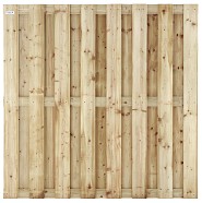 Vuren FSC tuinscherm recht 17L 15mm 45x1800x1800mm RVS [geimpregneerd] bc ~