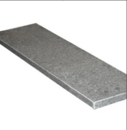 Donker grijs graniet G654 vijverrand gevlamd 100x20x3 cm. ~